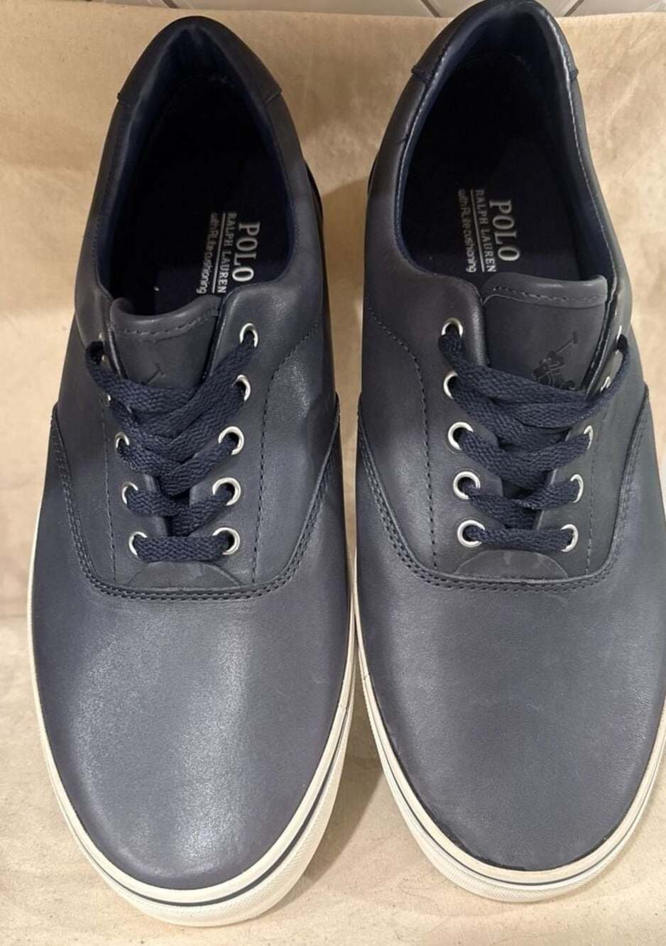 Polo Ralph Lauren Hanly Leather Sneakers Navy 12D